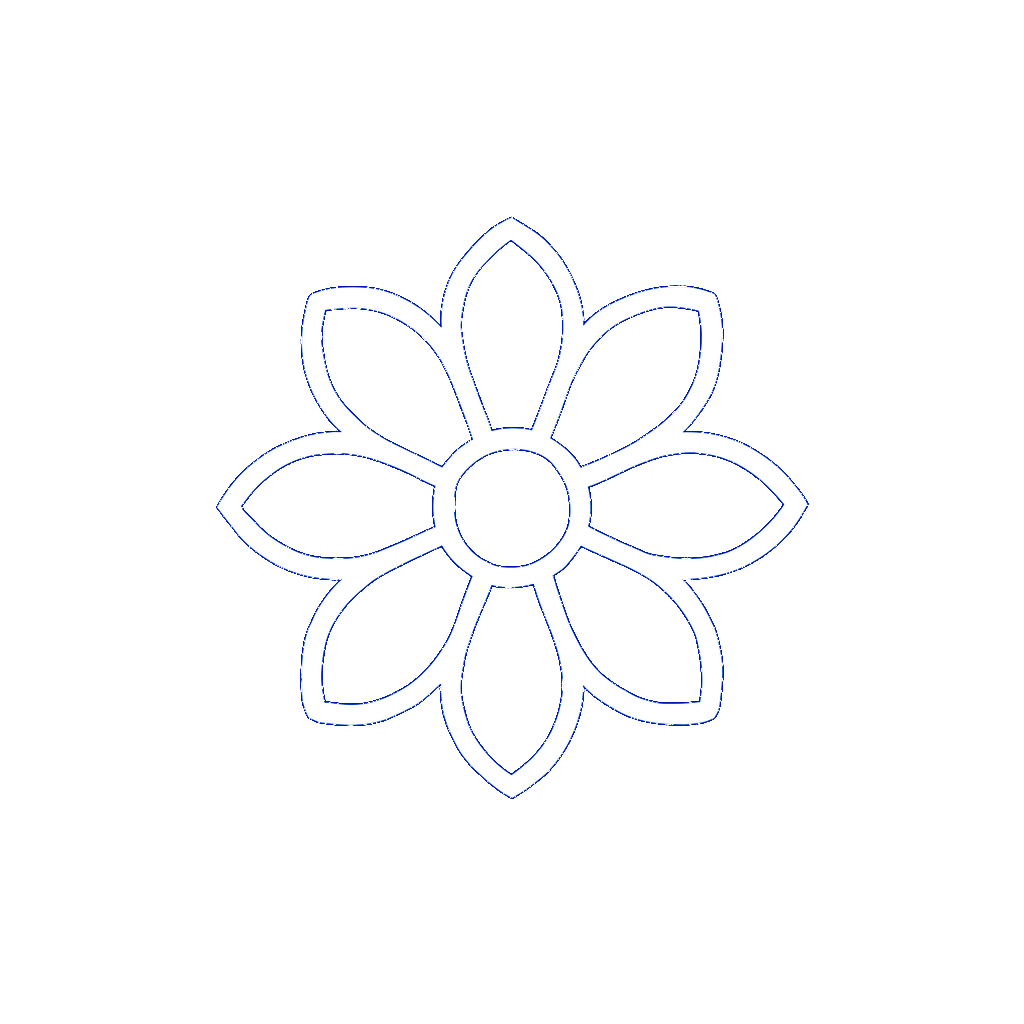 White flower graphic